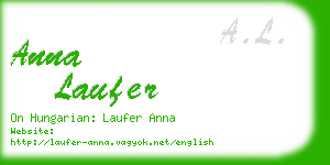 anna laufer business card